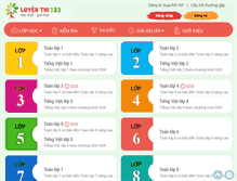 Tablet Screenshot of luyenthi123.com